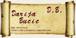 Darija Bučić vizit kartica